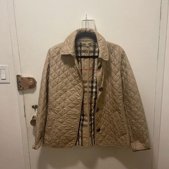Burberry quilted jacket - tan - Picture 1 of 8